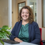 Andrea at work at OPHTEC